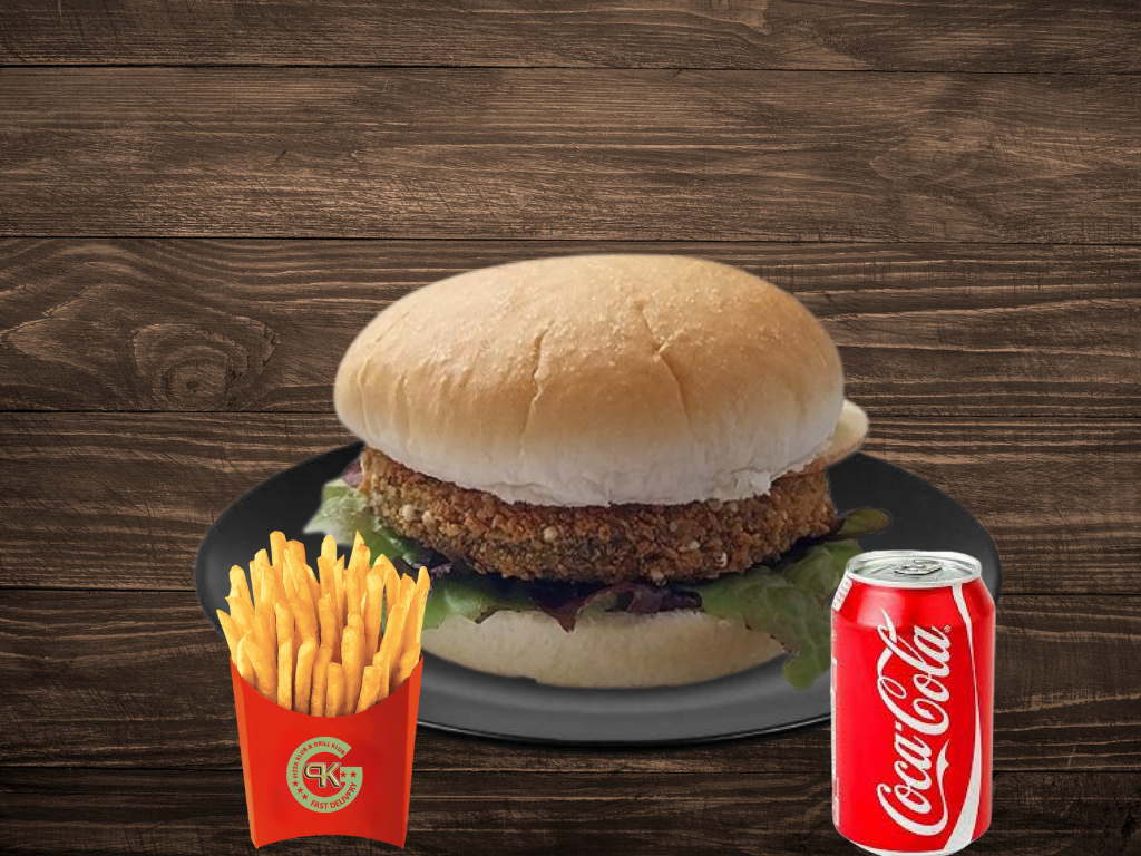 Vege Lover Burger Meal 🍔🍟🥤_0