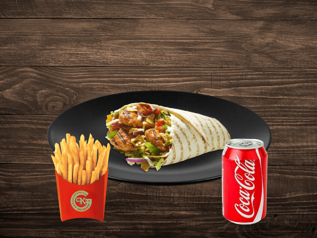 Peri Peri Wrap Meal🌯🍟🥤_0