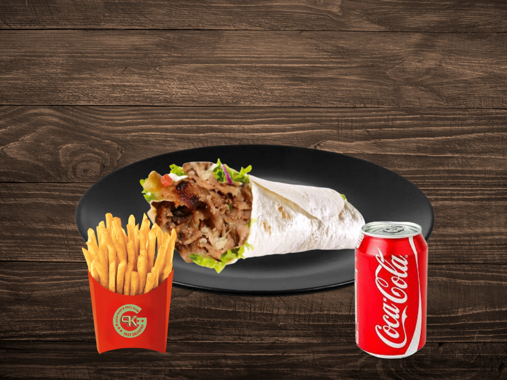 Lamb Donner Wrap Meal🌯🍟🥤_0