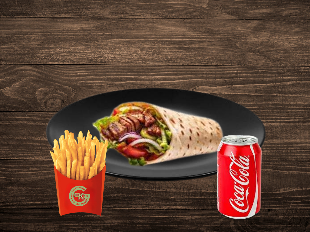 Lamb Kebab Wrap Meal🌯🍟🥤_0