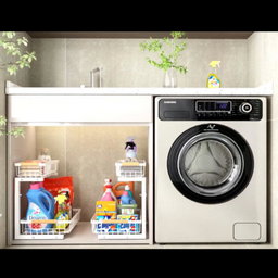 Under Sink Steel Organizer | منظم حديد لتحت المجلى بطبقتين 