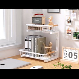 Under Sink Steel Organizer | منظم حديد لتحت المجلى بطبقتين 