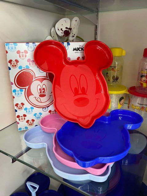 DISNEY MICKEY MOUSE PLATE SET TUPPERWARE_1