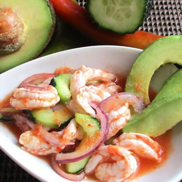 Camarones al aguachile rojo 250gr