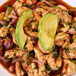 Camarones al aguachile negro 250gr