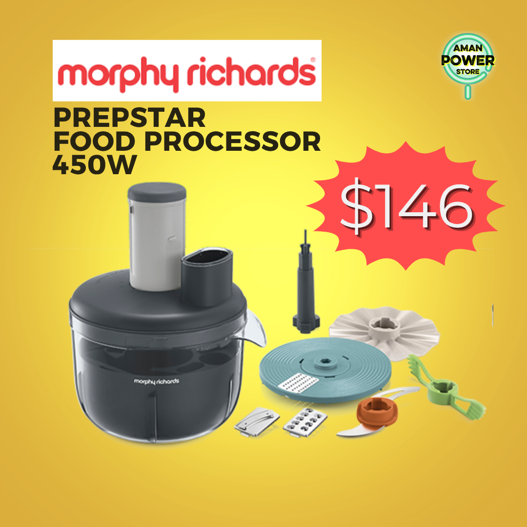 MORPHY RICHARDS PREPSTAR FOOD PROCESSOR 450W