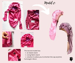🧵 Long Satin Bonnet – For Braids, Locs & Long Hair