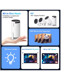Orange HY300 LED Source Multimedia Projector