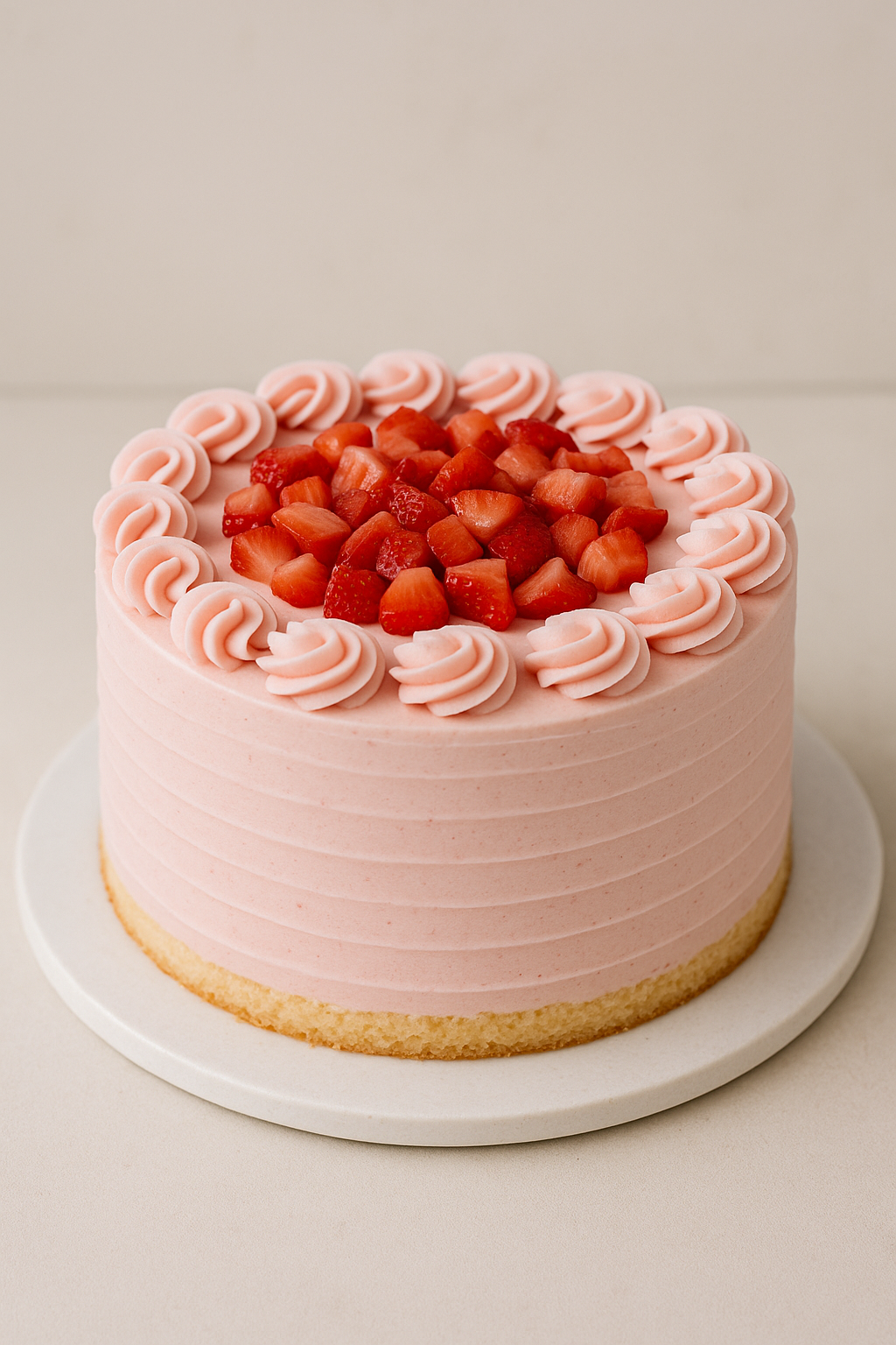 Fresh Strawberry Vanilla Cake_0