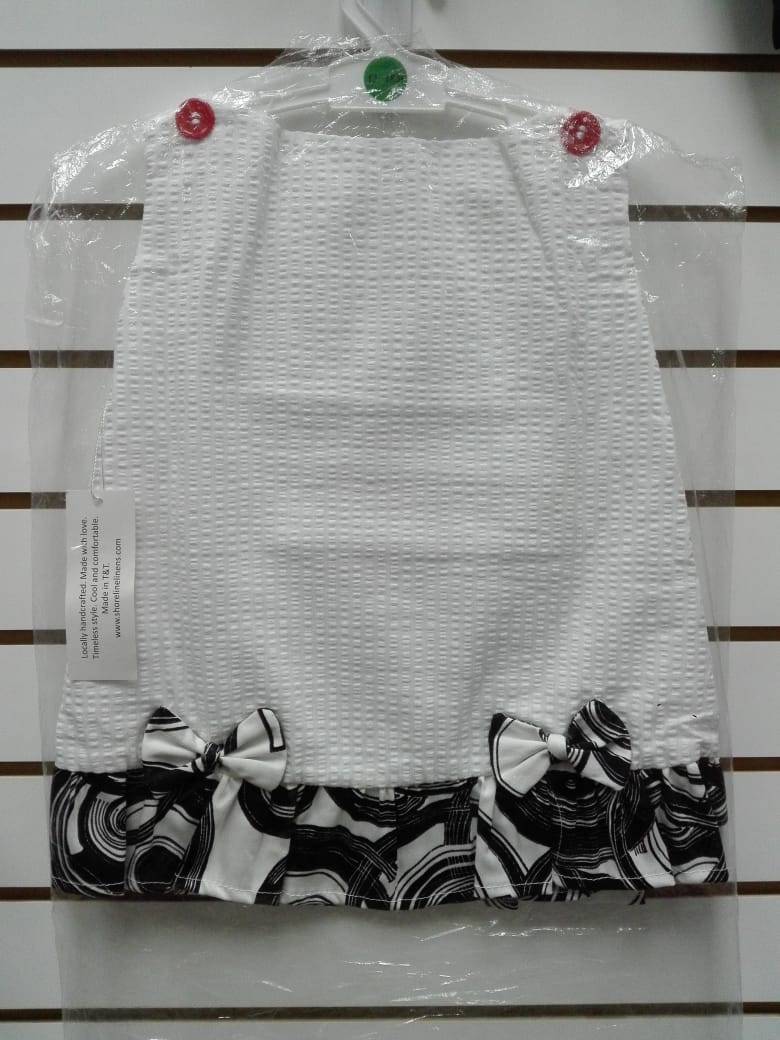 DARLINGS A LINE DRESS WITH BUTTONS AND BOWS_0