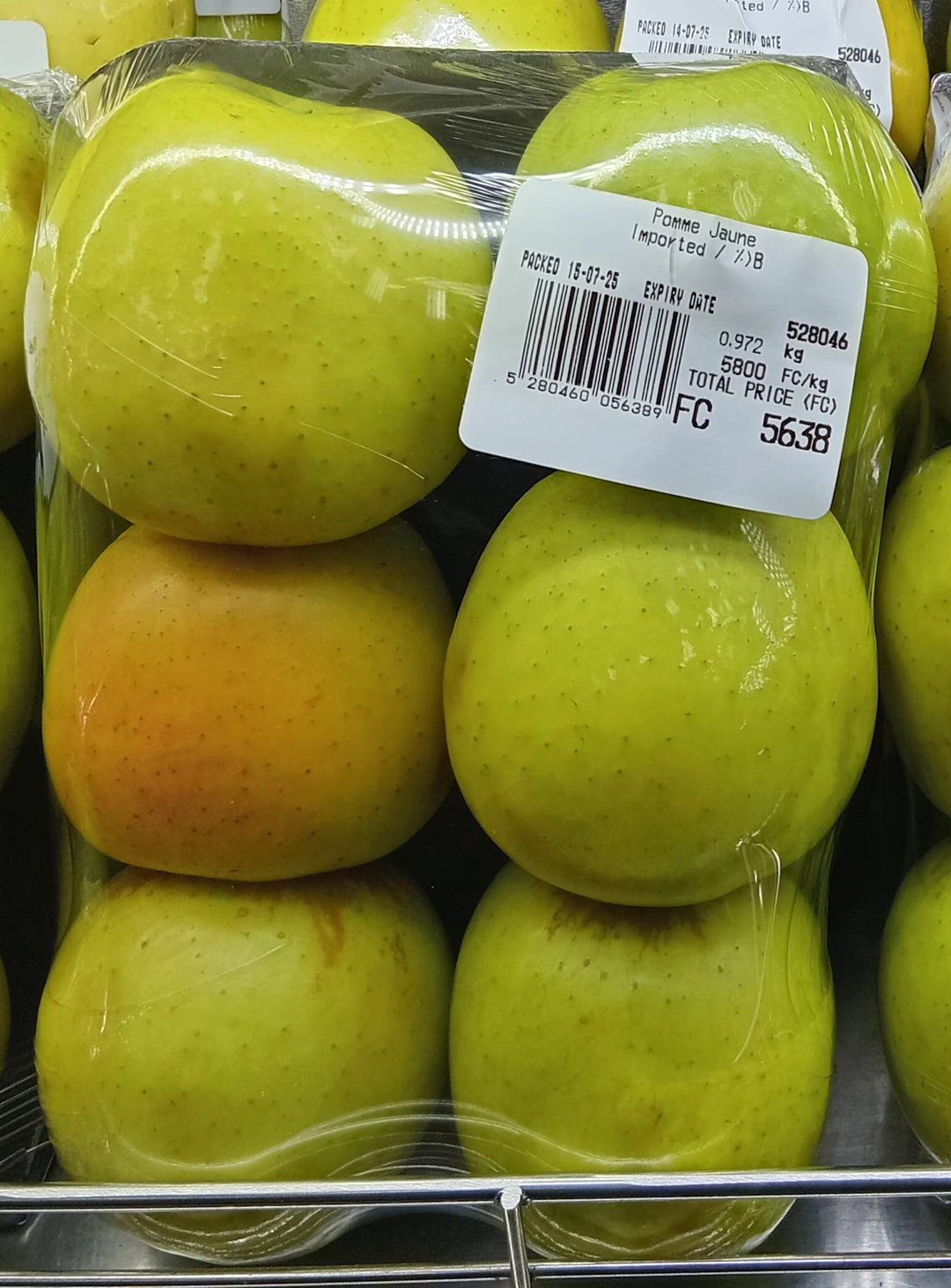 Pomme Jaune Importe 0.972gr