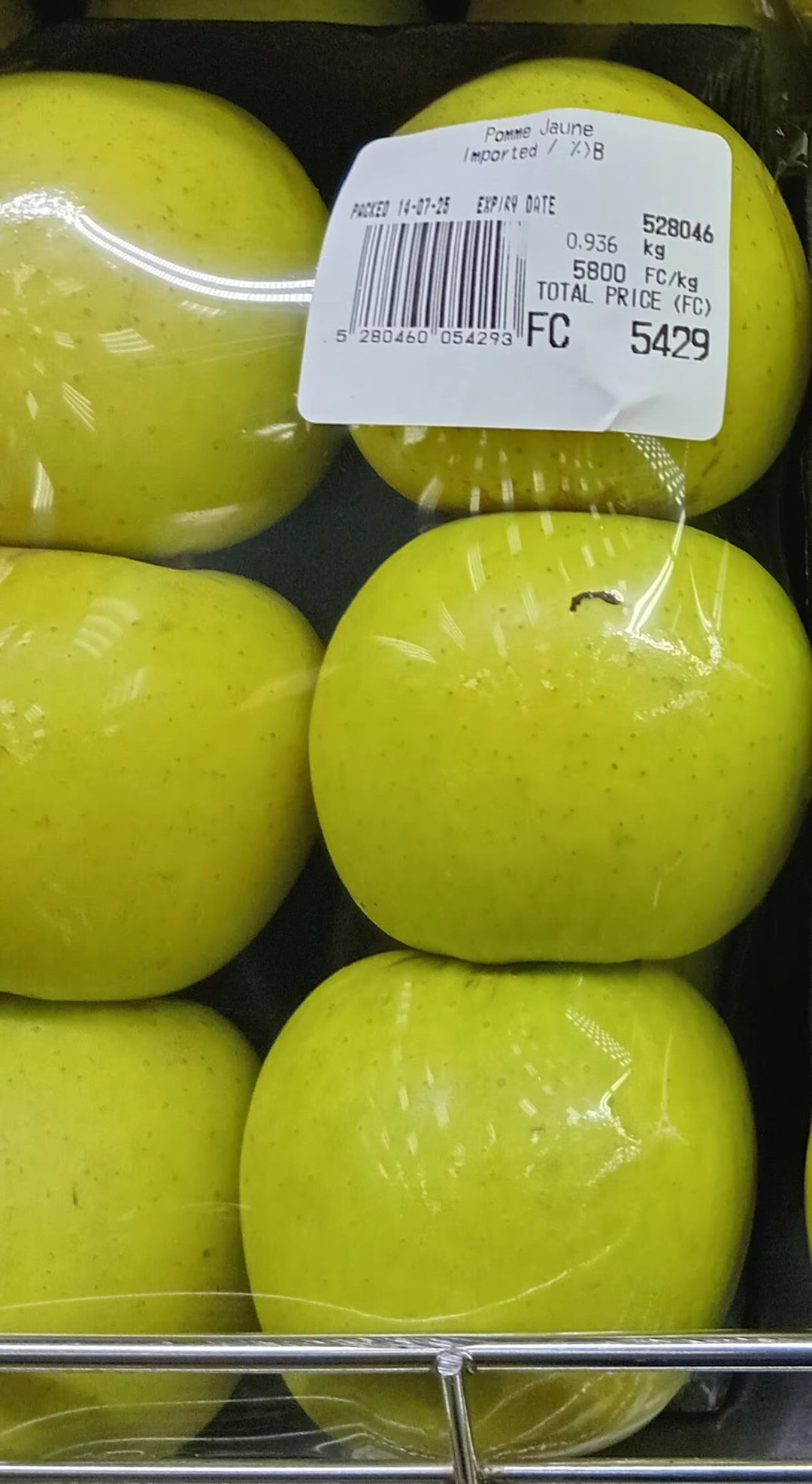 Pomme Jaune Importe 0.936gr