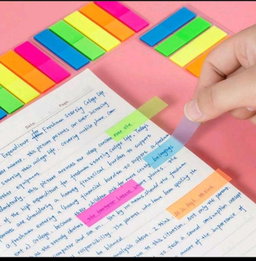 Notes adhésives transparentes pastel