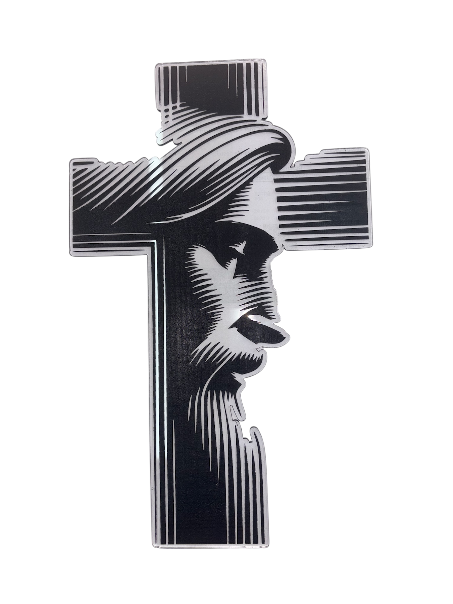 Handcrafted Christian Acrylic cross - Small 250mmx160mm_0
