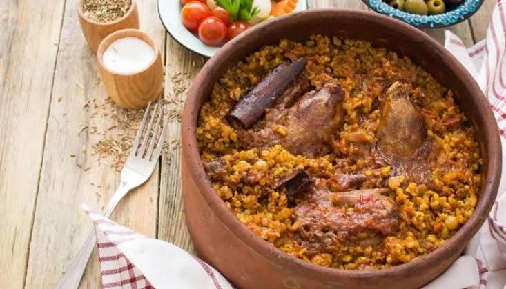 Freekeh with Meat Tajin - طاجن فريك باللحمة_0