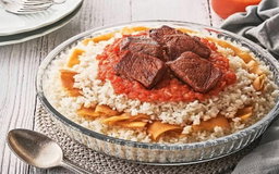 Egyptian Rice Fattah Tajin (Plain/Meat) - طاجن فتة مصري سادة أو باللحمة