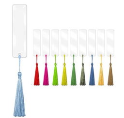 Clear Acrylic Bookmark & Tassel Set