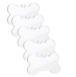 Clear Acrylic blank keyring - dog Bone 