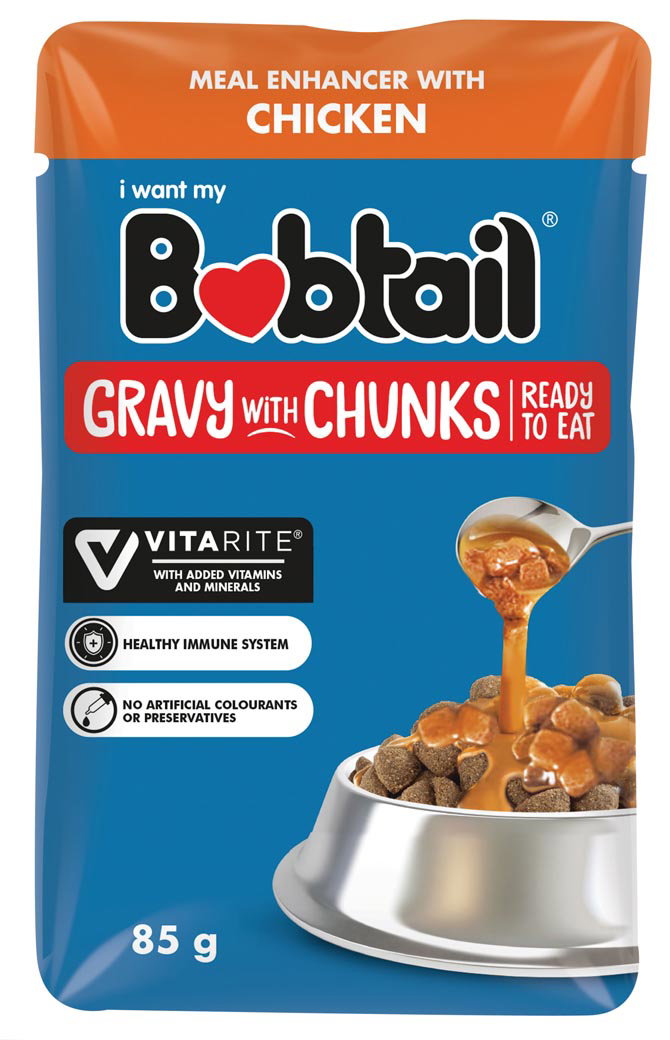 BOBTAIL GRAVY WITH CHUNKS CHICKEN FLAVOUR 85G_0