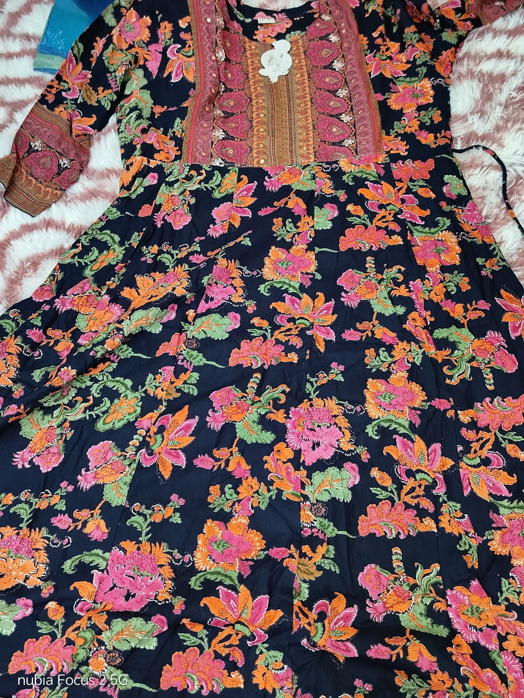 Floral Anarkili Kurtis