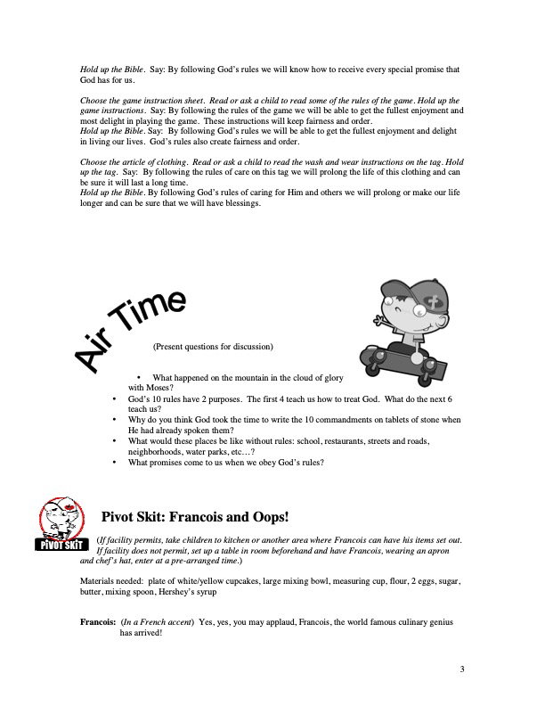 10 Commandments Curriculum - 12 Weeks of Primary School Lessons for Children's Church_3