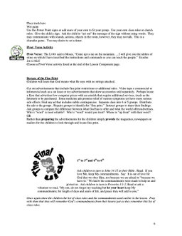 10 Commandments Curriculum - 12 Weeks of Primary School Lessons for Children's Church