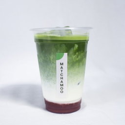 STRAWBERRY MATCHA LATTE - Trà Xanh Dâu Mọng 