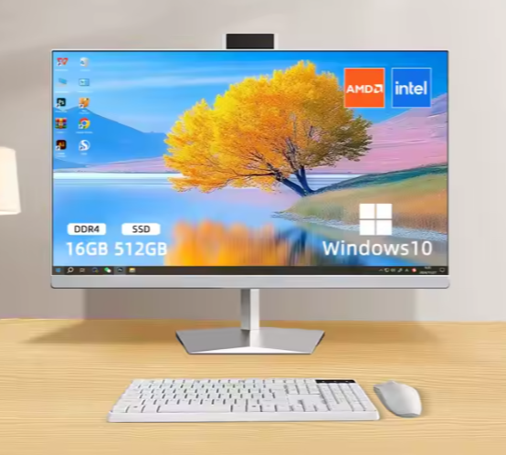 24inch Monoblock All in One PC I5 I7 CPU 16GB RAM 512G SSD 12 Generations AIO Desktop Computer All in One with UPS Battery _1