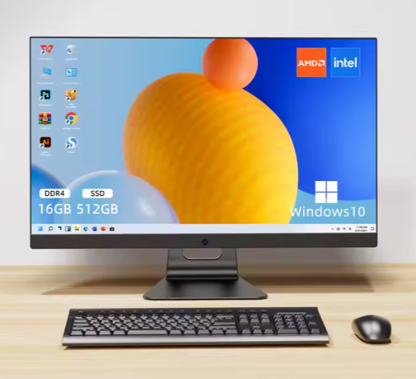 24inch Monoblock All in One PC I5 I7 CPU 16GB RAM 512G SSD 12 Generations AIO Desktop Computer All in One with UPS Battery _3