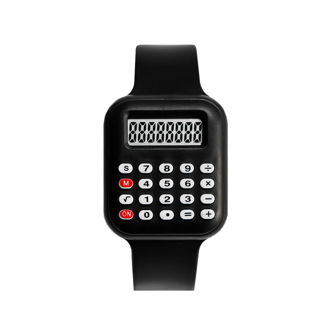 2024 Children Calculator Watch Clock Unisex Kid Silicone Multi-Purpose Electronic Led Digital Wrist Watches_2