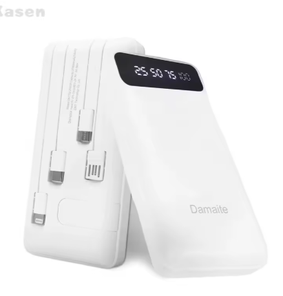 2X chargeur de batterie externe Portable 18650 avec porte-clés (sans batterie) (blanc)-Y05A_3