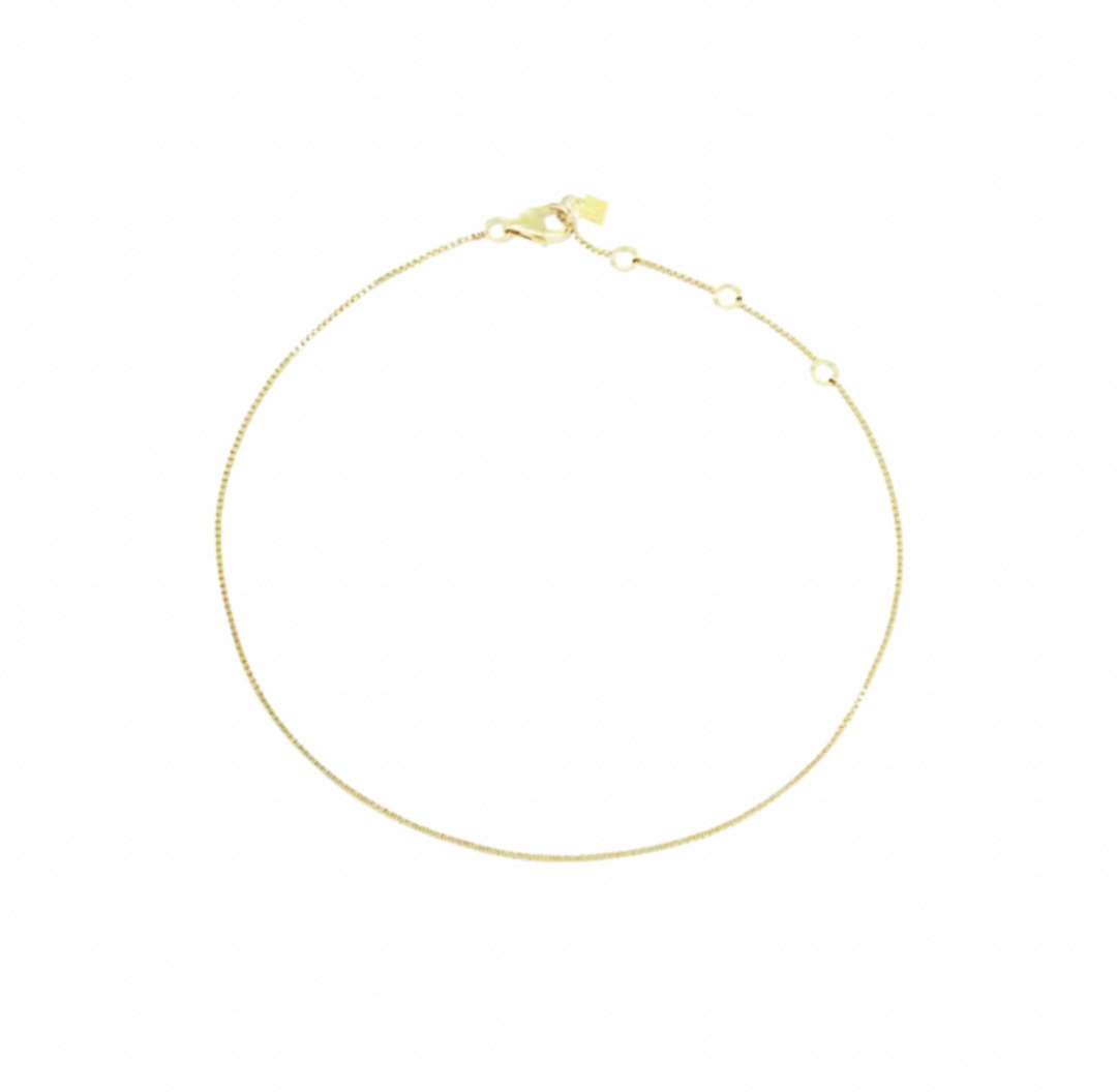 Thin chain anklet