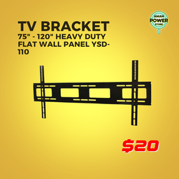 TV BRACKET 75" - 120" HEAVY DUTY FLAT WALL PANEL YSD-110