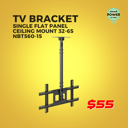 TV BRACKET SINGLE FLAT PANEL CEILING MOUNT 32-65 NBT560-15