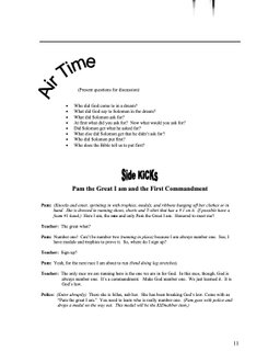 10 Commandments Curriculum -12 Weeks of Pre School for Lessons Children's Church