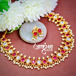 Rukhmini Ruby White Chinchpeti