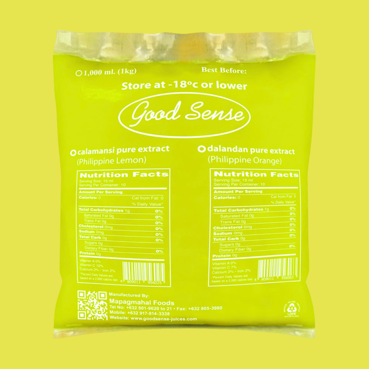 Good Sense Frozen Calamansi Extract Philippine Lemon 1kg._0