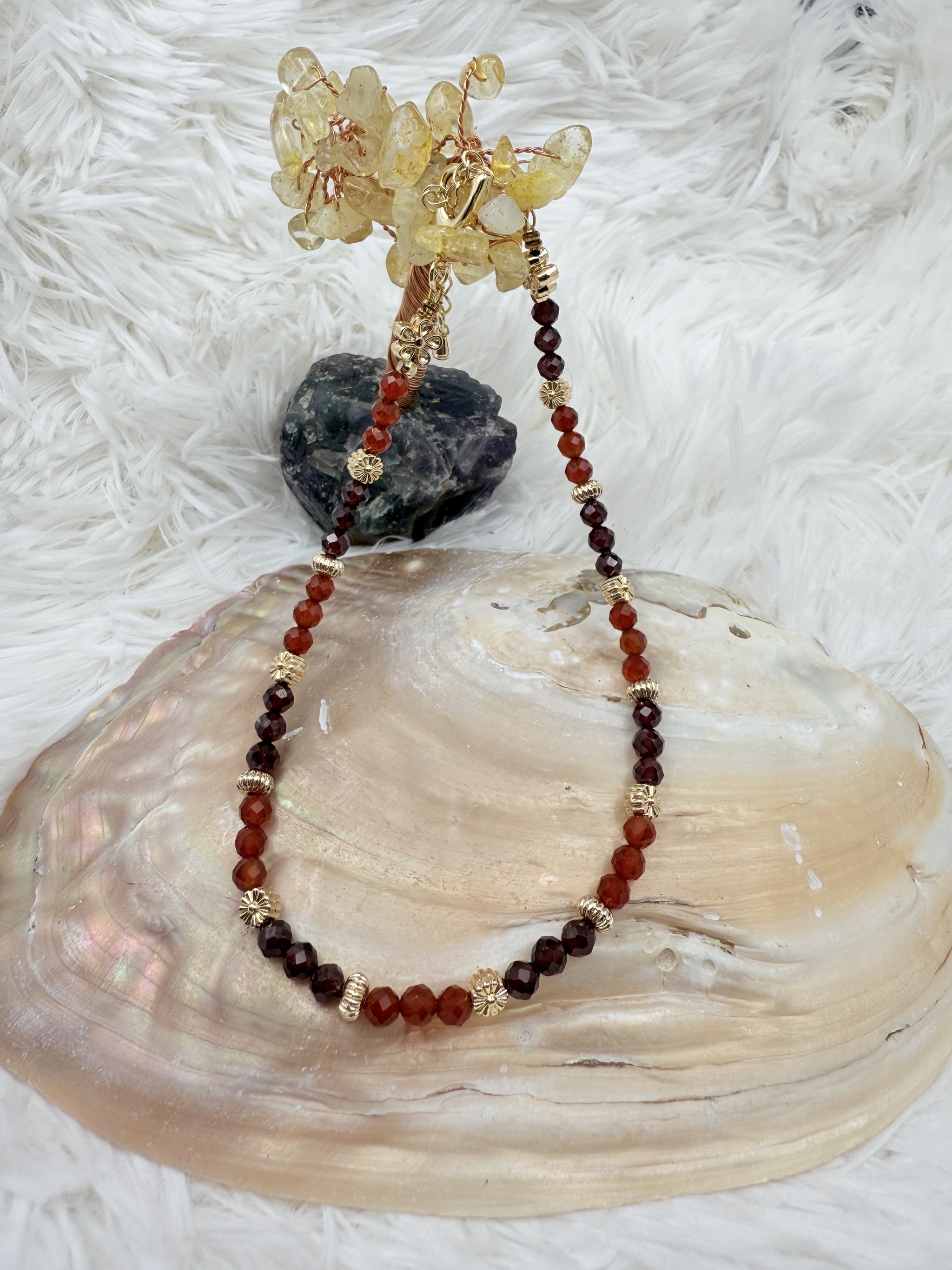 Carnelian + Red Garnet Anklet/ Bracelet_6