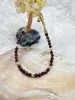 Carnelian + Red Garnet Anklet/ Bracelet