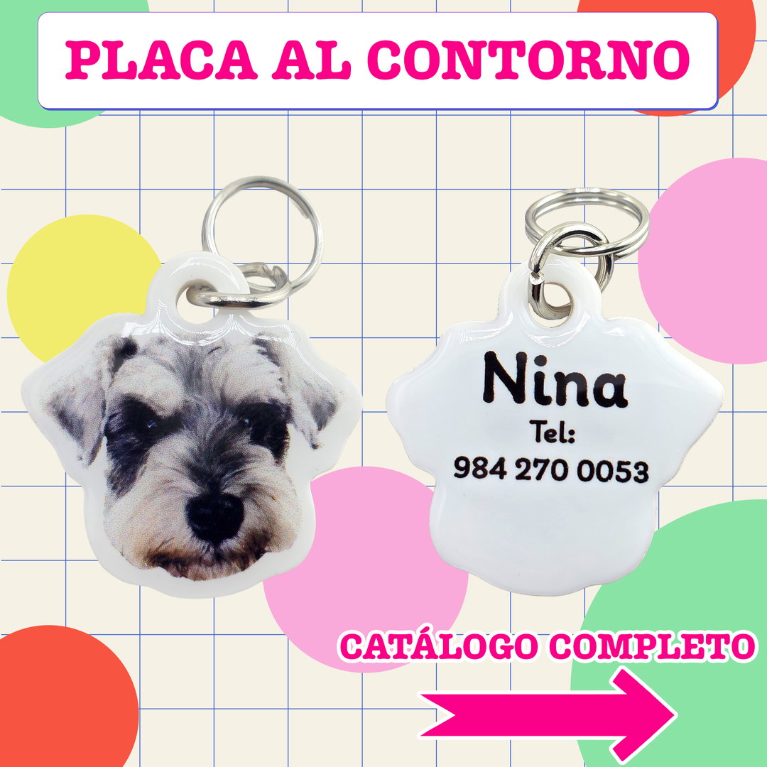 Plaquita de carita al contorno