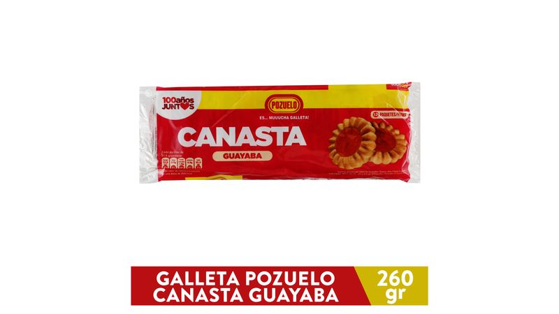 Galleta Pozuelo canasta guayaba - 260 g