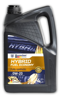 Wunscher Germany Hybrid FE 0W20 SP/GF-6A  Fully Syn Engine Oil 4L