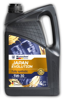 Wunscher Germany Japan Evolution 5W30 SP Fully Syn Engine Oil  4L