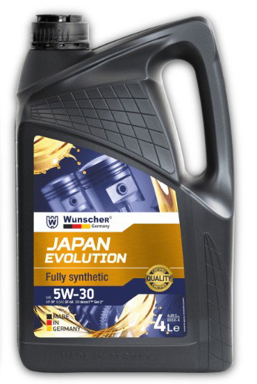 Wunscher Germany Japan Evolution 5W30 SP Fully Syn Engine Oil 4L
