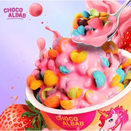 Choco Albab Unicorn Strawberry Chocolate Mini Tub