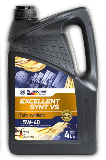 Wunscher Germany ExcellentSynt 5W40 A3/B4  Fully Syn Engine Oil 4L_0