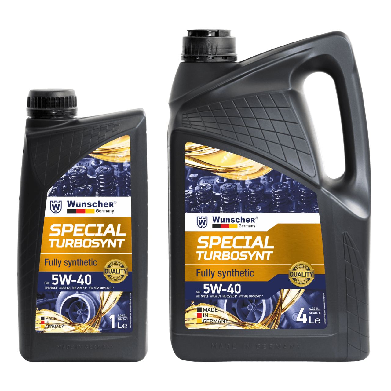 Wunscher Germany Special Turbosynt 5W40 C3 Fully Syn Engine Oil  4L _1