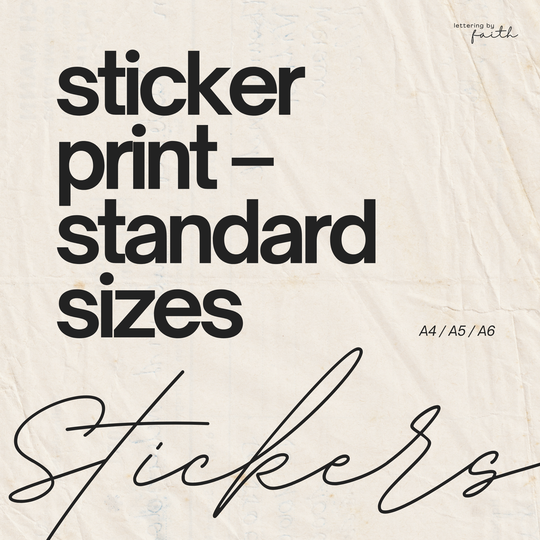🏷️ Sticker Printing – Standard Sizes