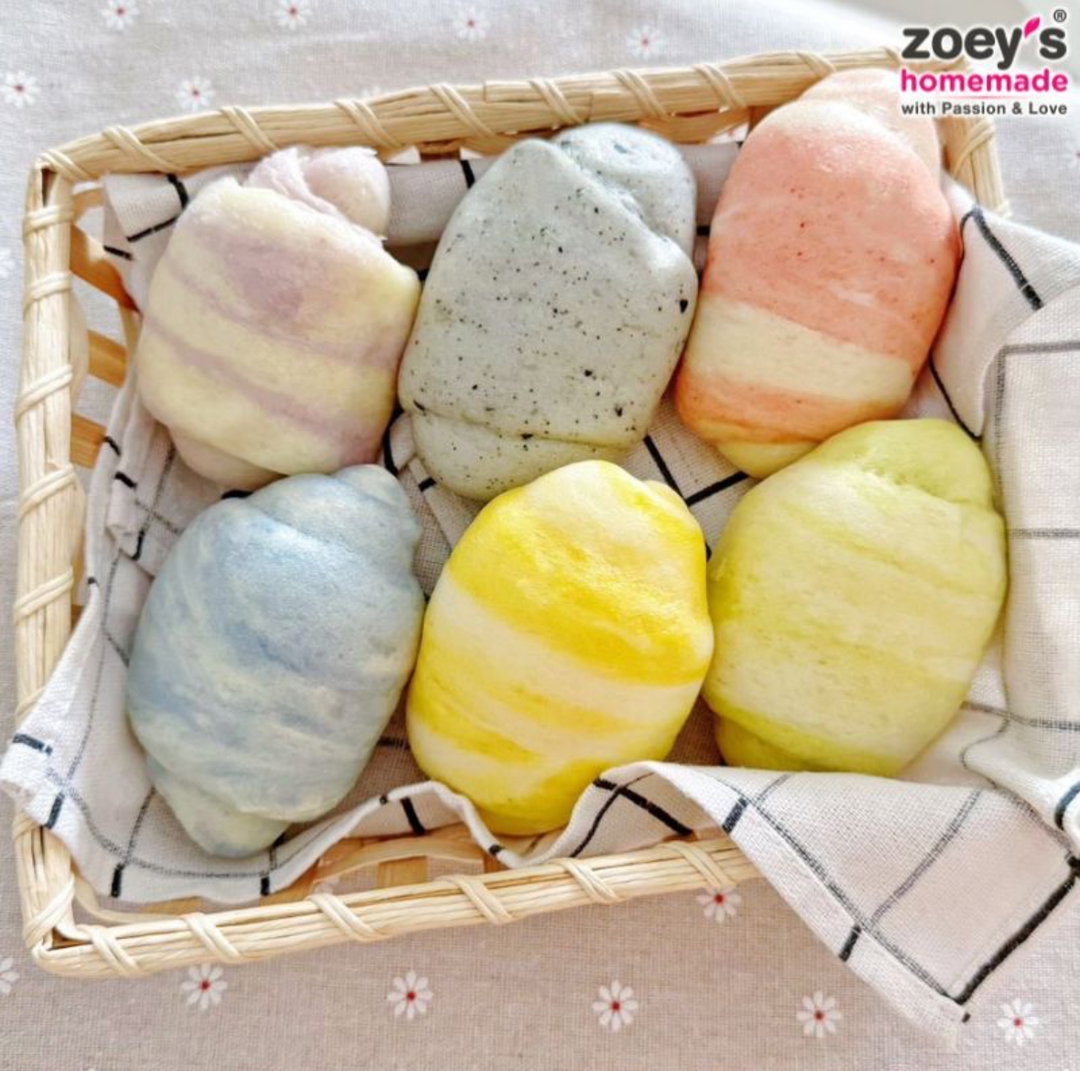 Zoey Marble flower roll 6pcs