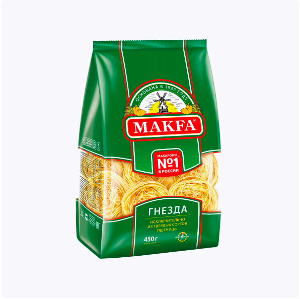 Макарон Макфа 450г (Гнезда Капеллини вермишель)_0